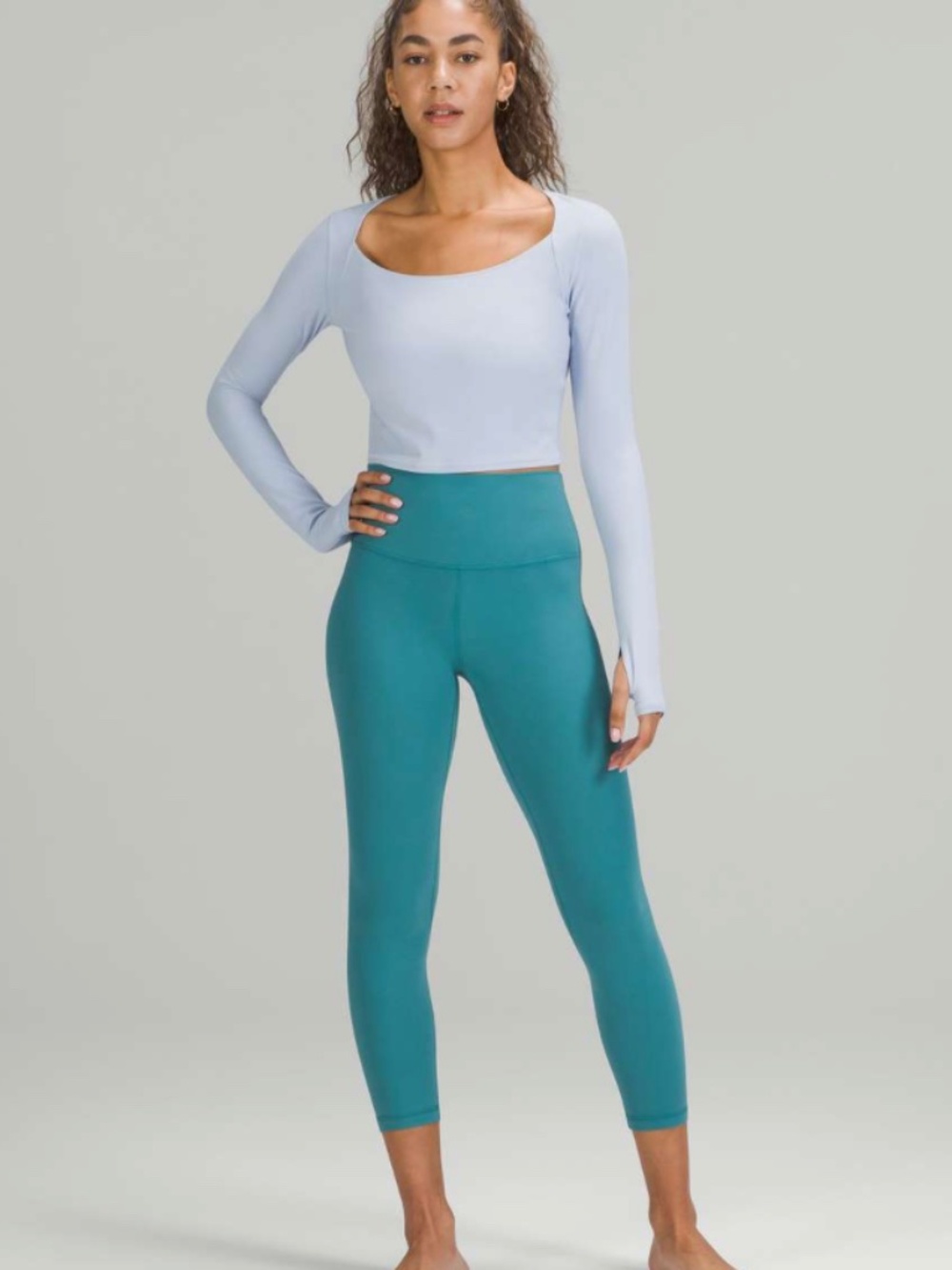 Lululemon Align High-Rise Crop 23" Capture Blue Size 4